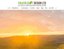 Tablet Screenshot of fallenleafwebdesign.co.uk
